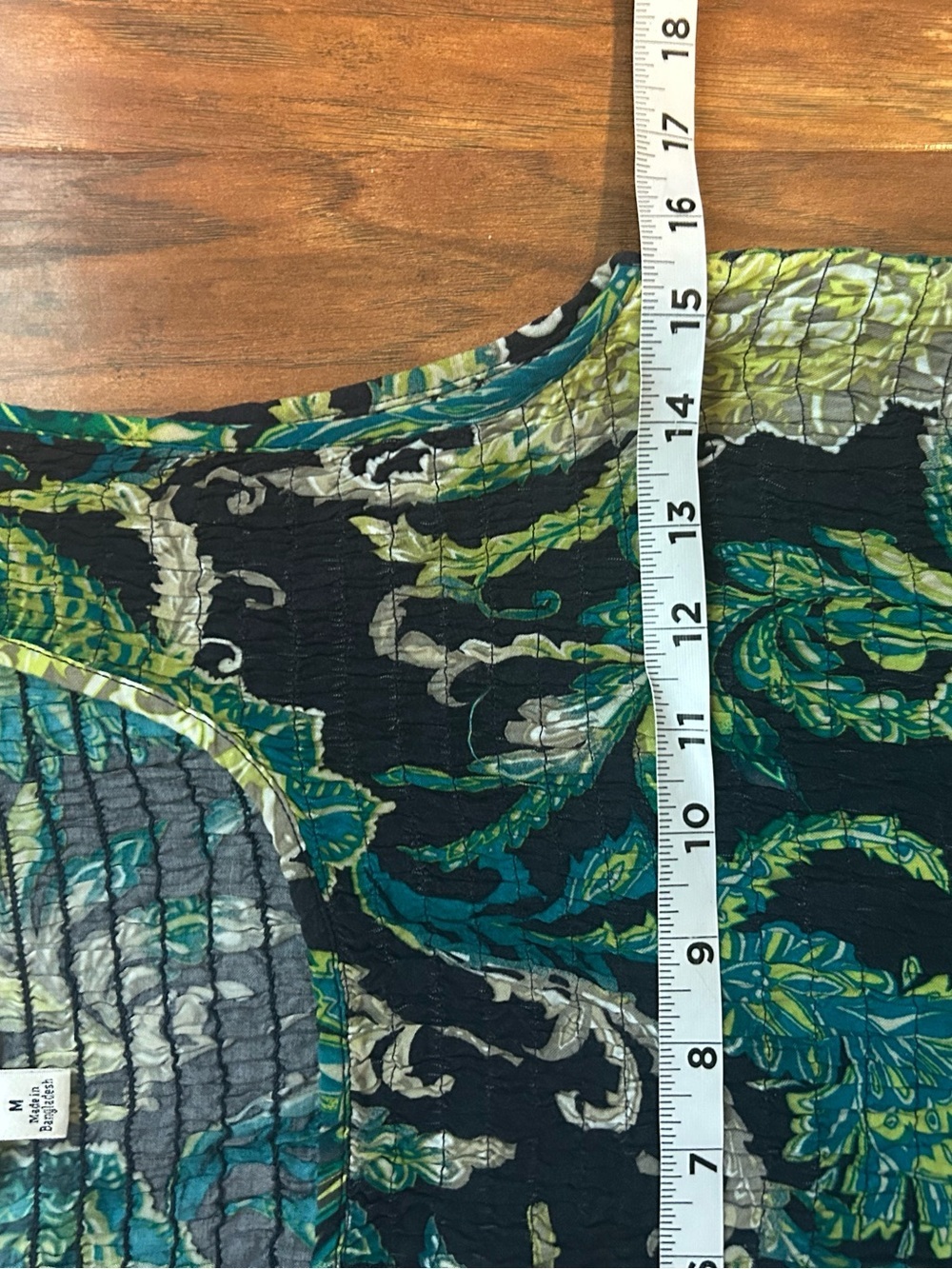 croft & barrow Teal, Lime & Black Paisley Midi Dress Stretchy Comfortable Summer - Picture 5 of 5